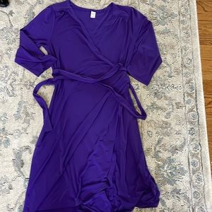 Purple Wrap Dress